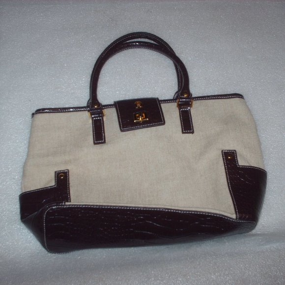 Etienne Aigner Bags Etienne Aigner Brown Alligator Print Purse